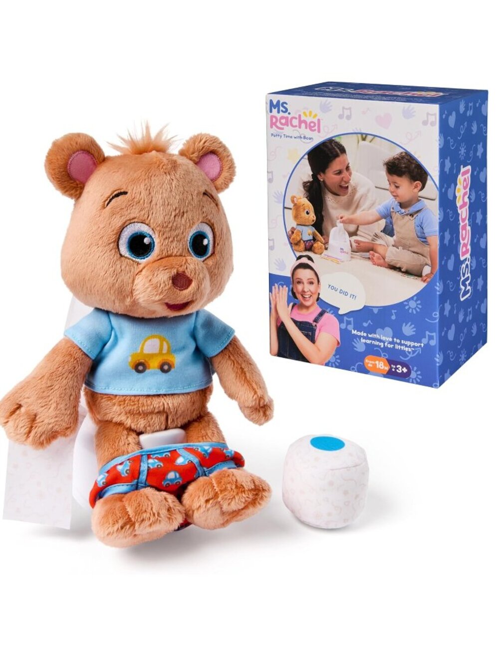Ms. Rachel POTTY TIME WITH BEAN, Interactive Potty Training Plush - NEW NIB